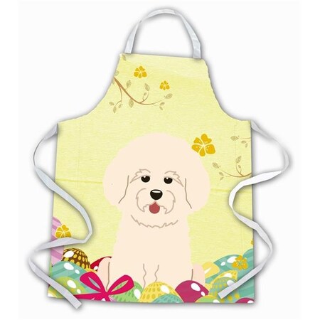 Carolines Treasures Carolines Treasures BB6075APRON Easter Eggs Bichon Frise Apron BB6075APRON